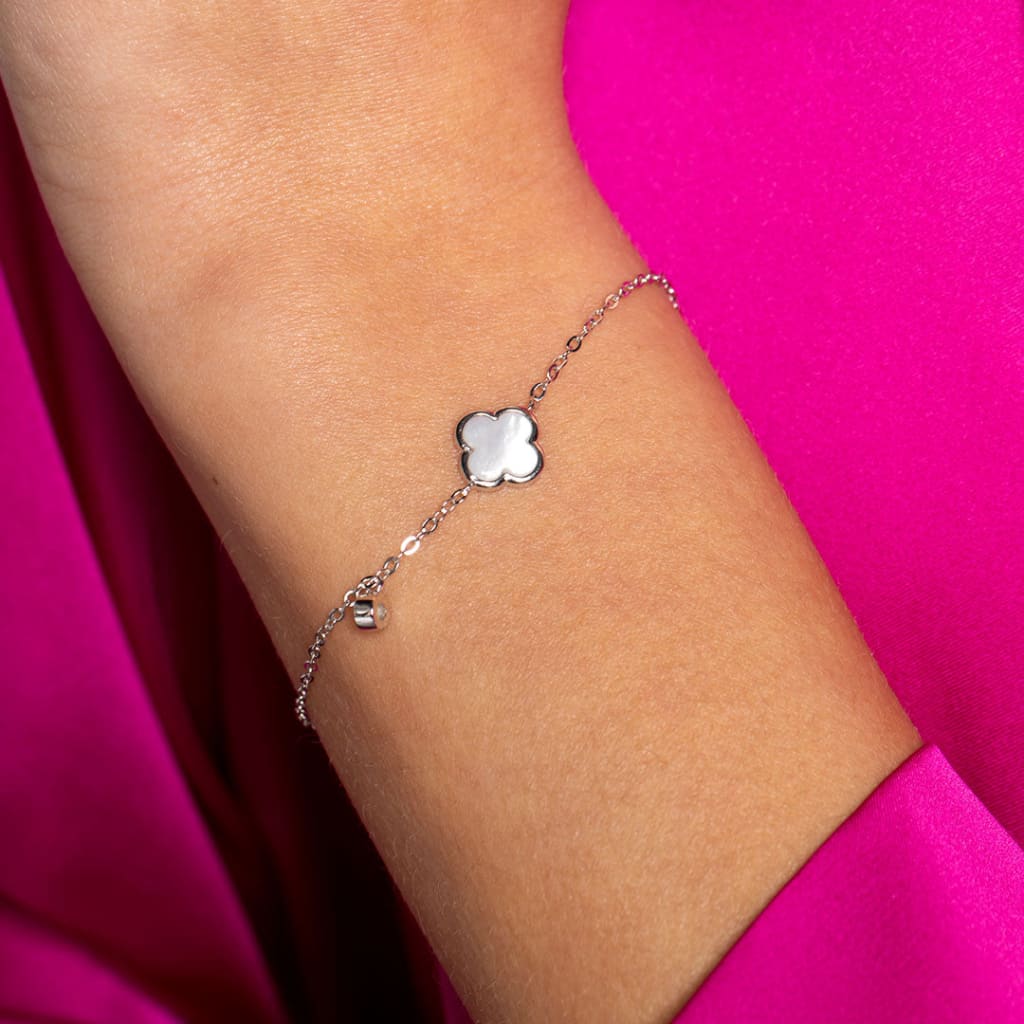 Palace Mother of Pearl Charm Bracelet | Sterling Silver