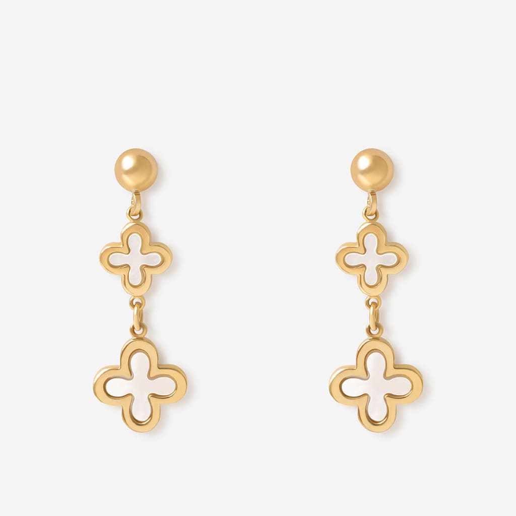 Palace Mother of Pearl Drop Earrings | 9ct Gold - Earrings