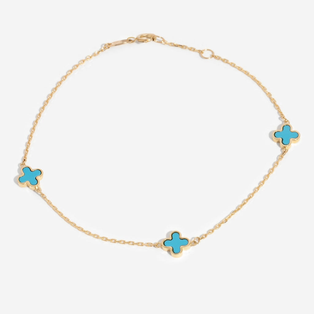 turquoise palace bracelet on white background