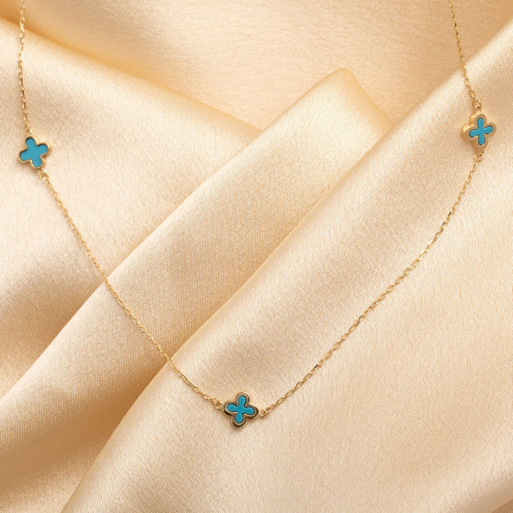 Palace Turquoise Necklace | 9ct Gold - Necklace