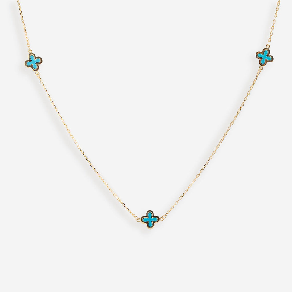 Palace Turquoise Necklace | 9ct Gold - Necklace