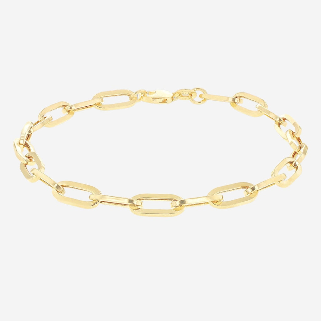 Paper Chain Bracelet Large | 9ct Gold - Bracelet