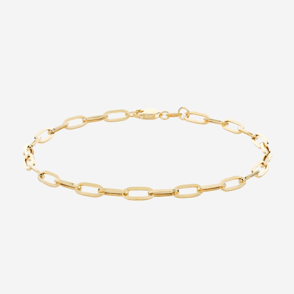 Paper Chain Bracelet - Medium | 9ct Gold - Bracelet