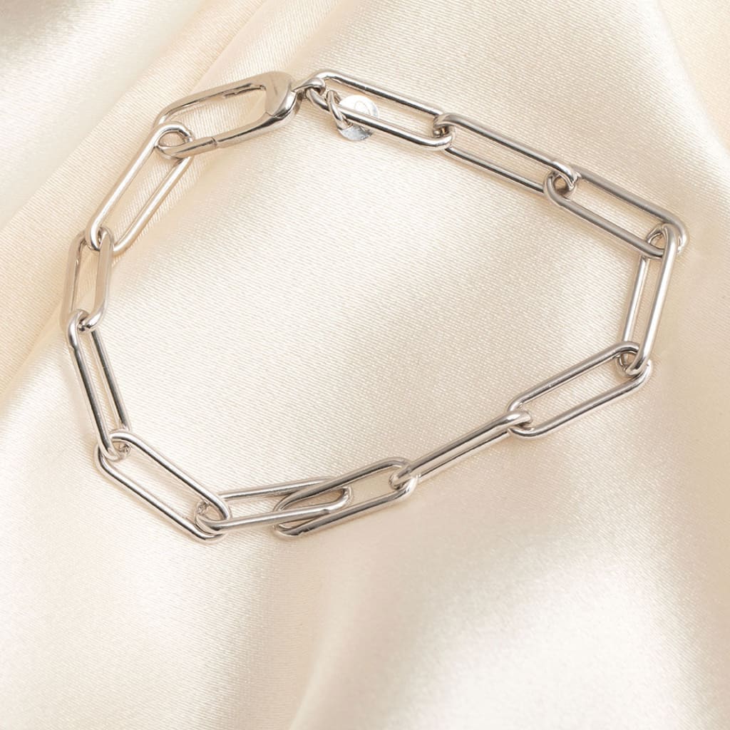 Paper Link Bracelet | Sterling Silver - Bracelet