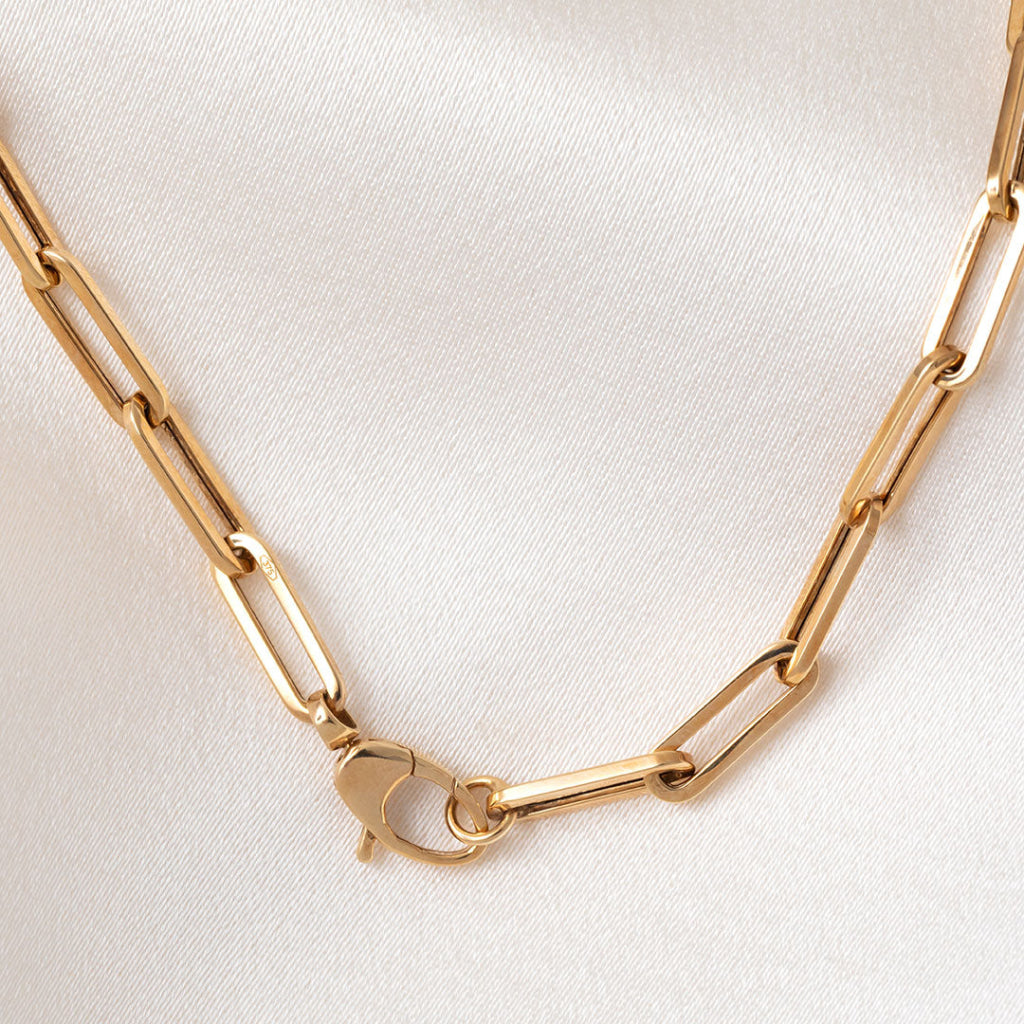 Paperlink T-Bar Necklace | 9ct Gold - Necklace