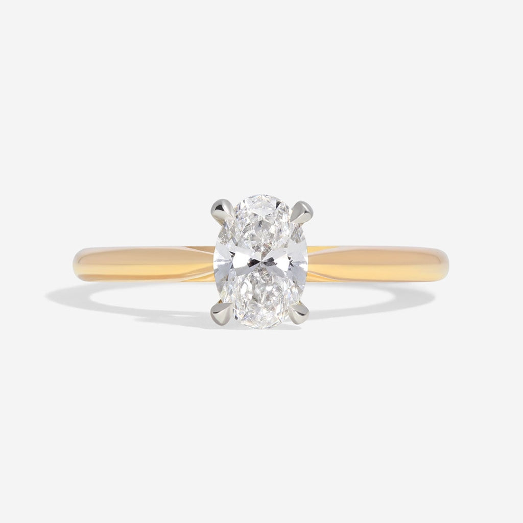 Paris .50ct  gold oval solitaire diamond engagement ring Dublin