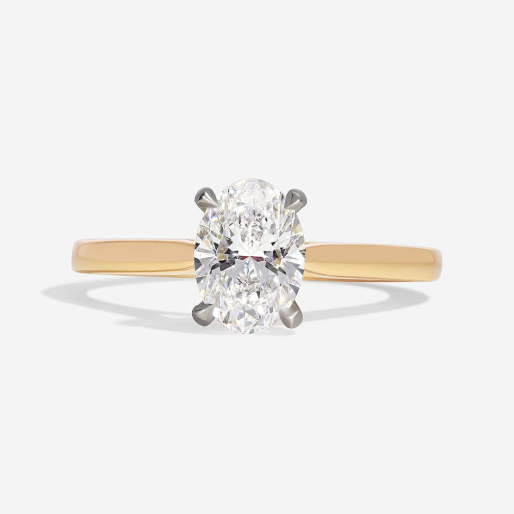 Paris 1.00ct diamond oval solitaire engagement ring dublin