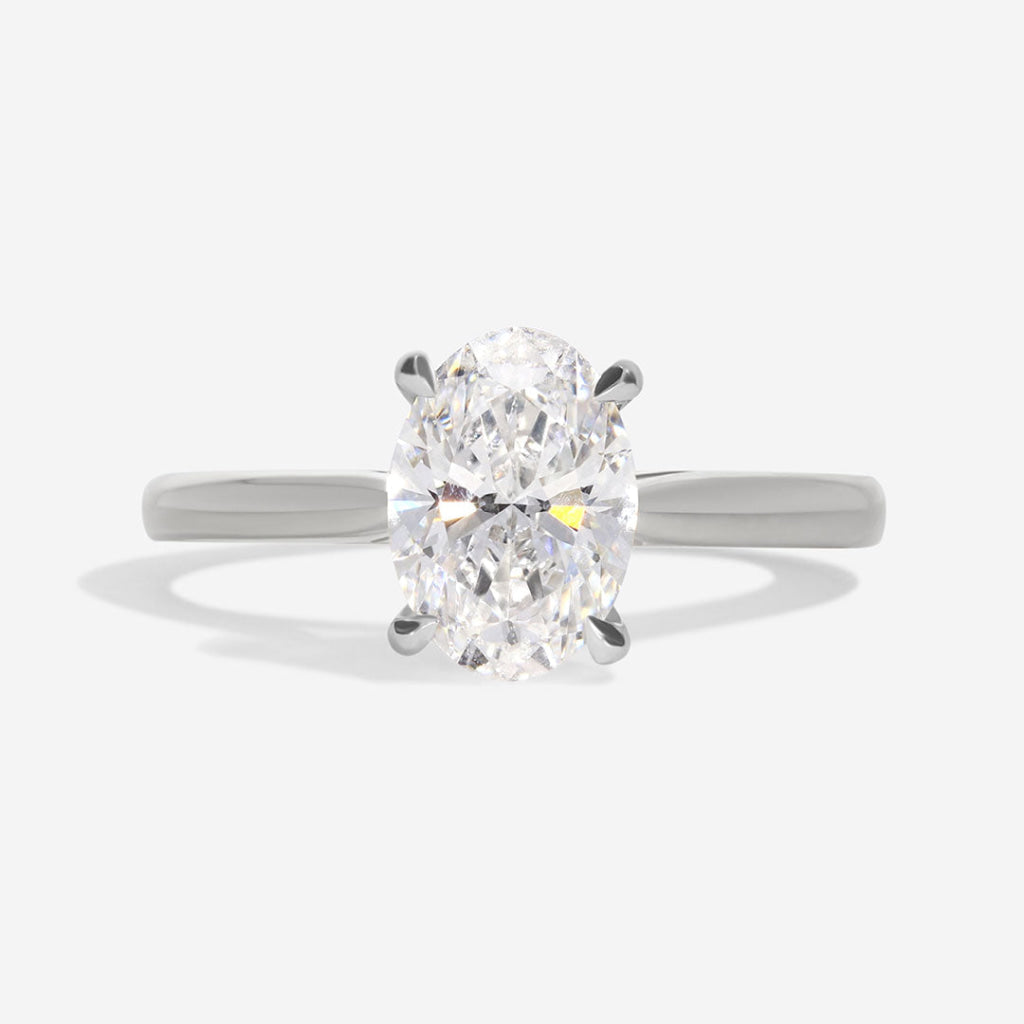 PARIS 1.20ct | Oval Solitaire Lab Grown Diamond Engagement Ring in Platinum