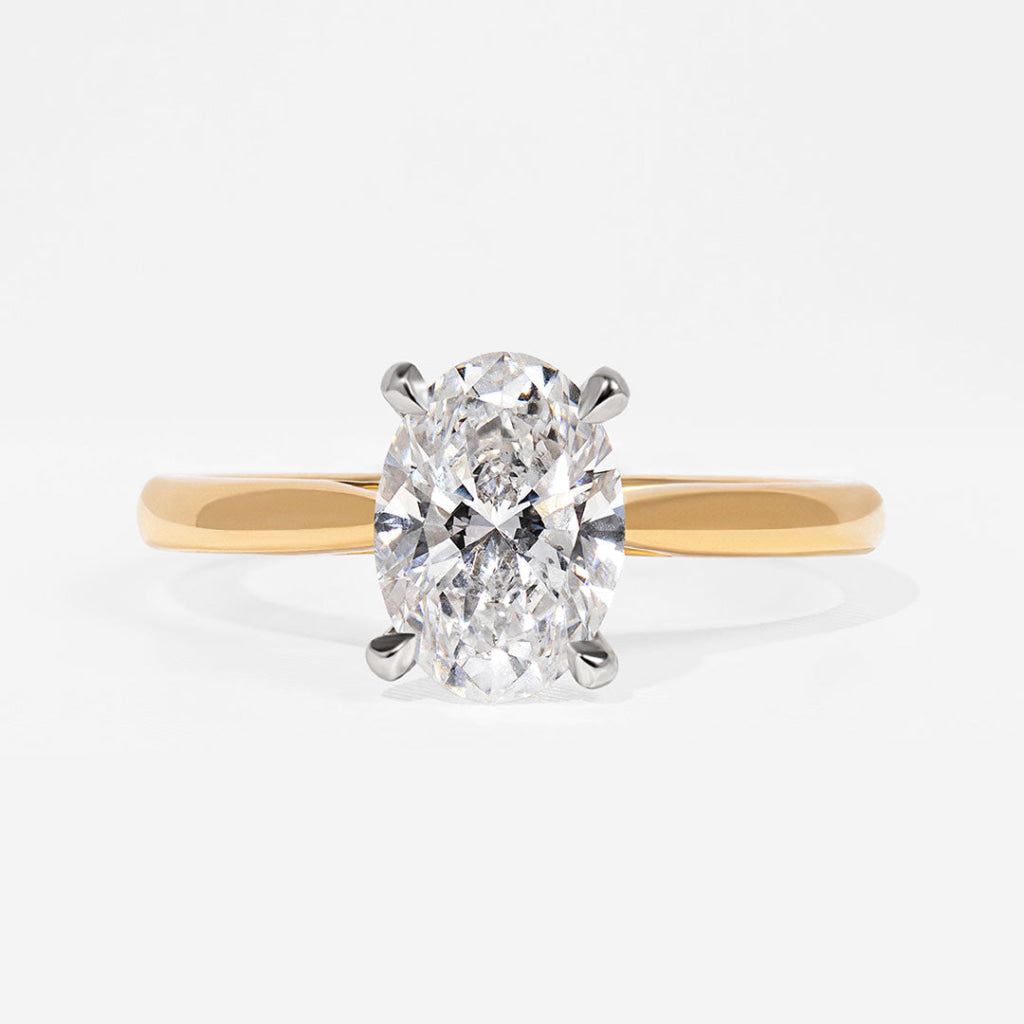 PARIS 1.50ct | Oval Solitaire Lab Grown Diamond Engagement Ring in 18ct Gold