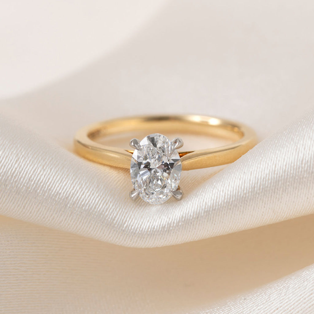 PARIS 1ct | Oval Solitaire Lab Grown Diamond Engagement