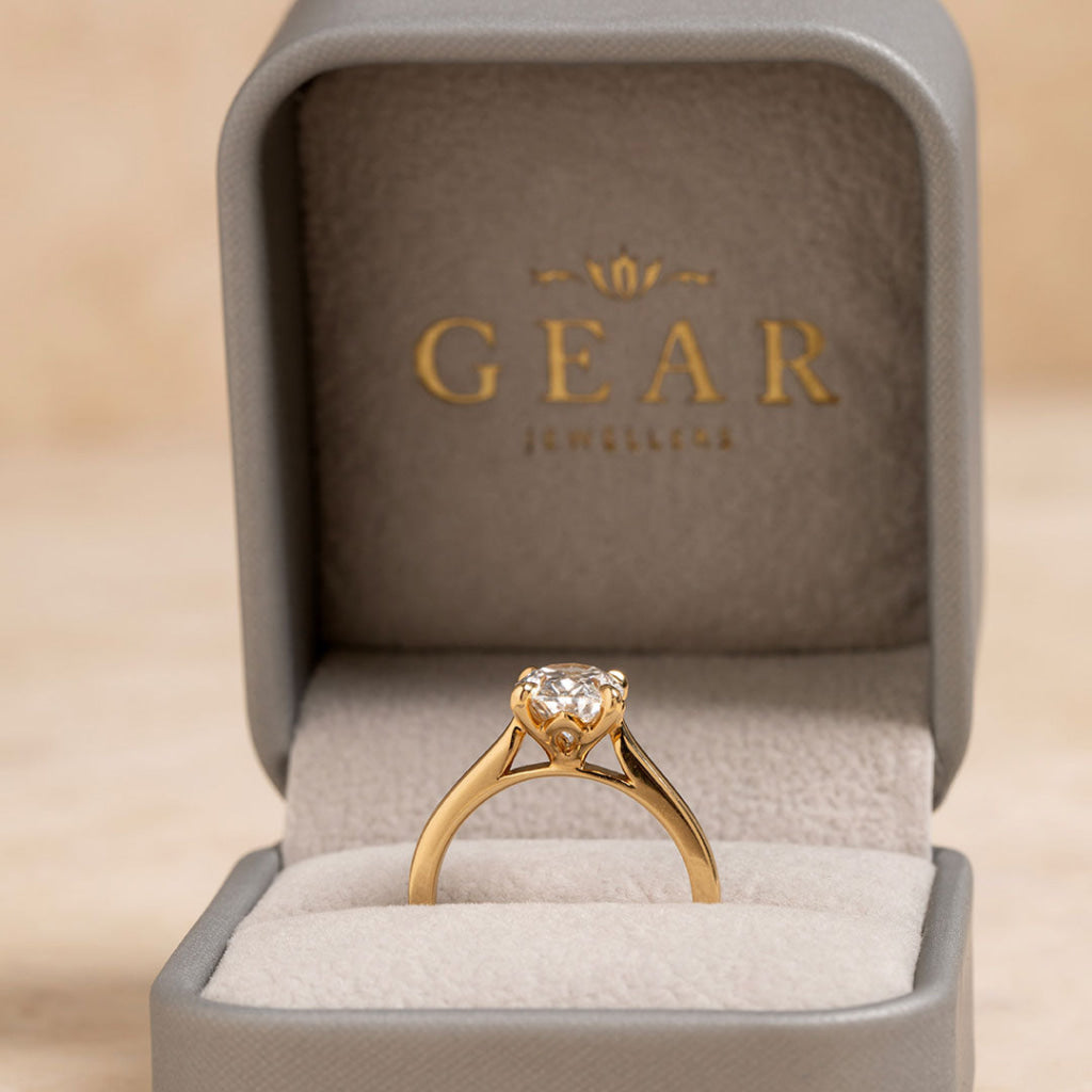 Paris Yellow Gold 2ct | Diamond Engagement Ring Lab Grown