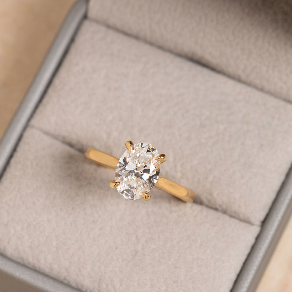 Paris Yellow Gold 2ct | Diamond Engagement Ring Lab Grown