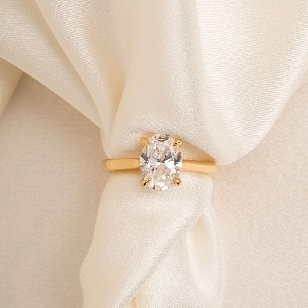 Paris Yellow Gold 2ct | Diamond Engagement Ring Lab Grown