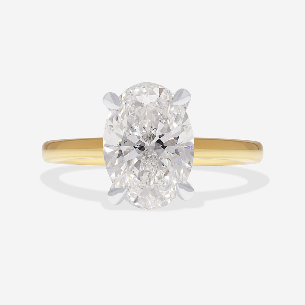 PARIS 3ct | Oval Solitaire Lab Diamond Set in 18ct Gold
