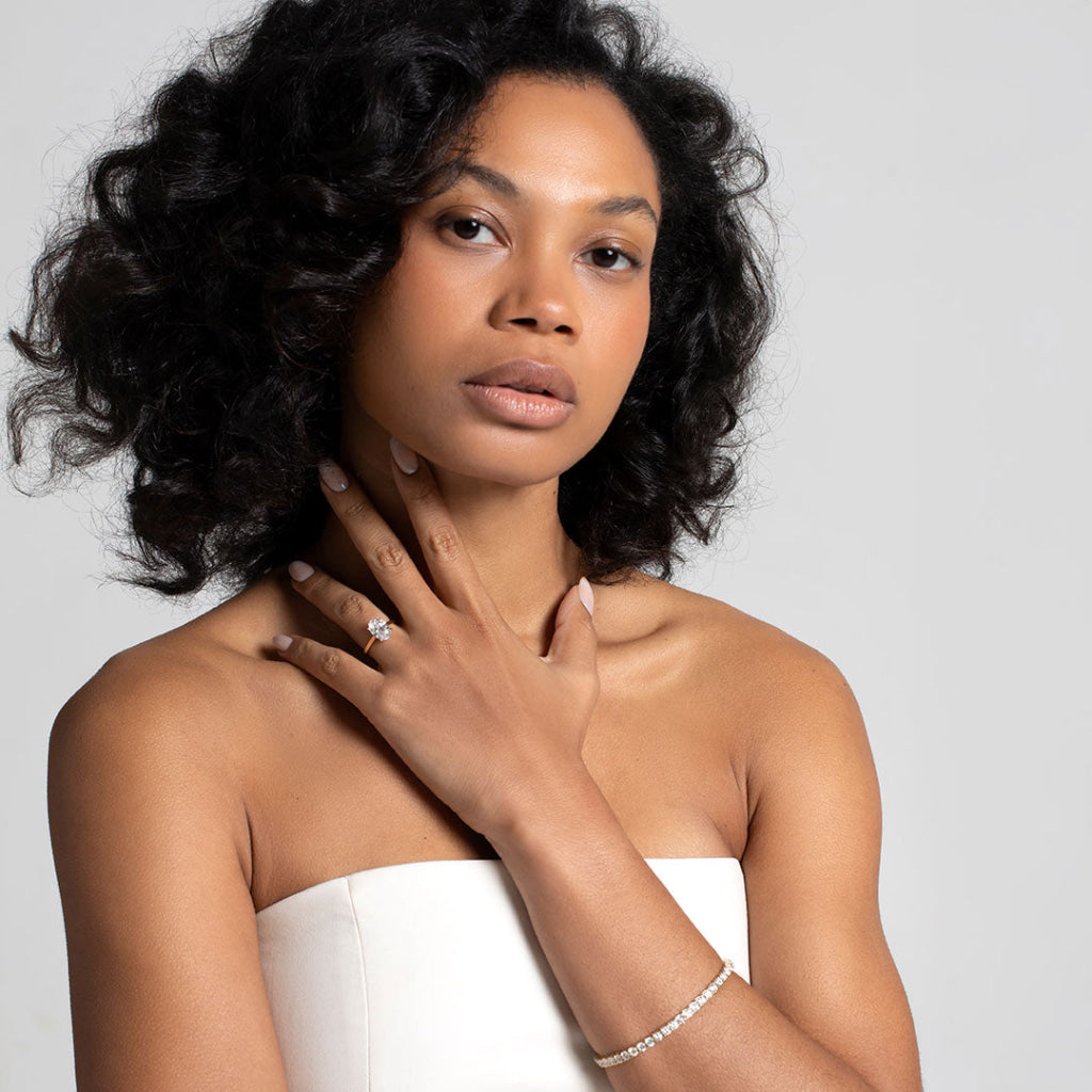 PARIS 3ct | Oval Solitaire Lab Grown Diamond Engagement