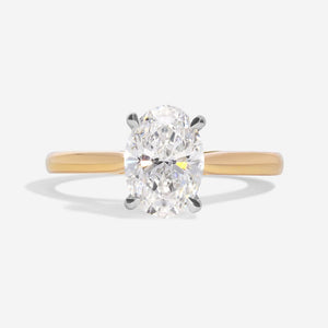 PARIS 1.20ct | Oval Solitaire Lab Grown Diamond Engagement Ring in 18ct Gold