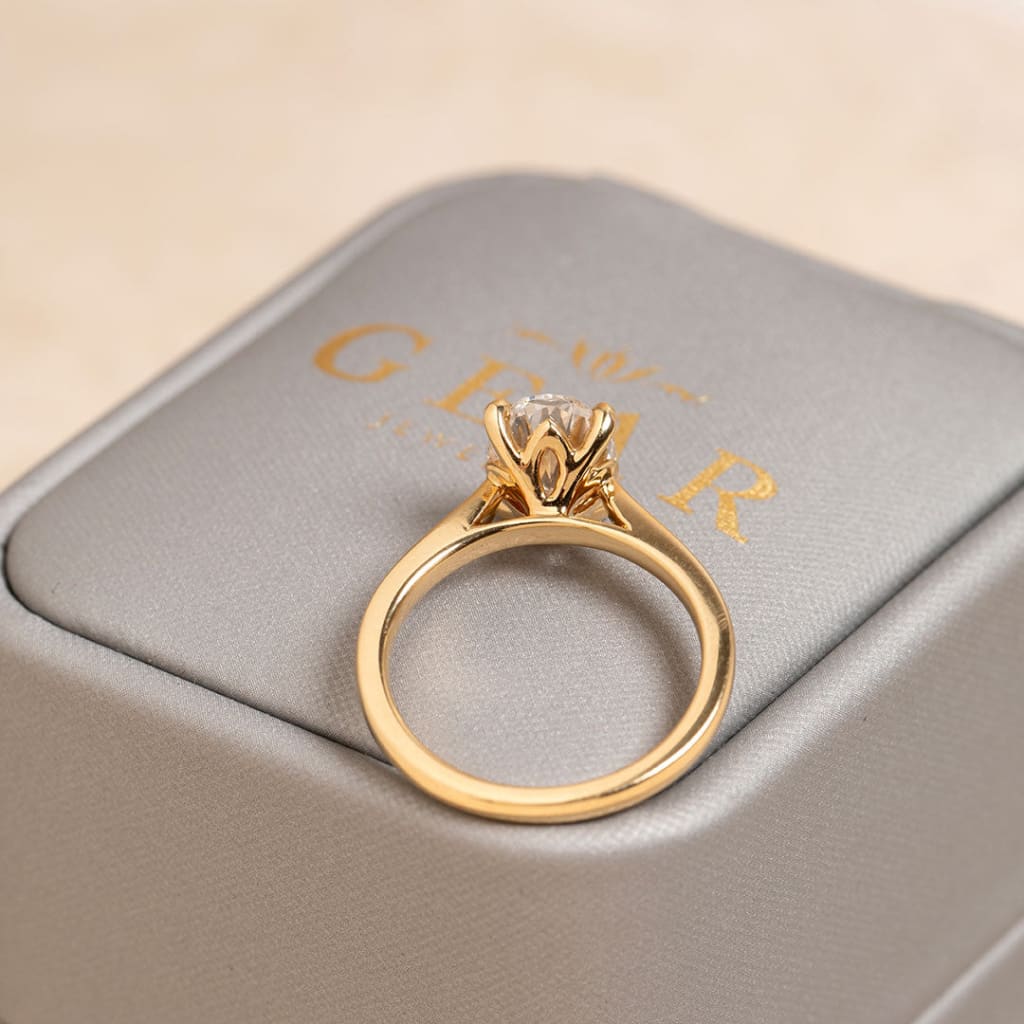 Paris Yellow Gold 2ct | Diamond Engagement Ring Lab Grown