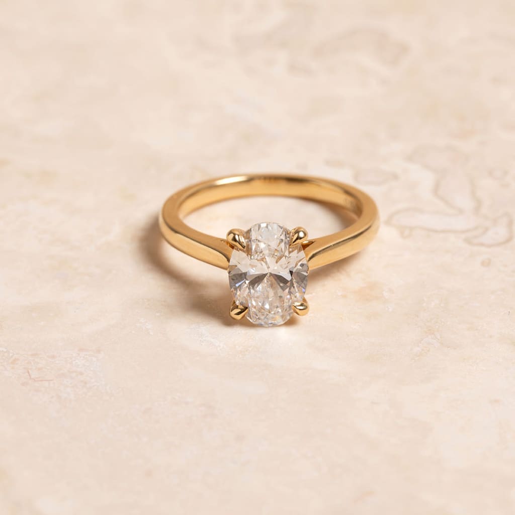 Paris Yellow Gold 2ct | Diamond Engagement Ring Lab Grown