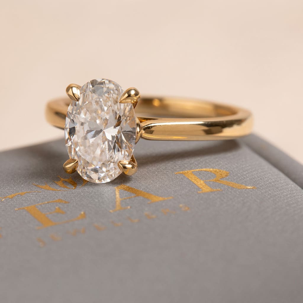 Paris Yellow Gold 2ct | Diamond Engagement Ring Lab Grown