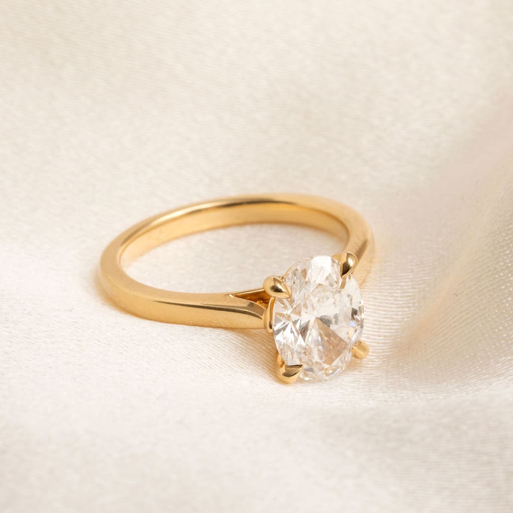 Paris Yellow Gold 2ct | Diamond Engagement Ring Lab Grown