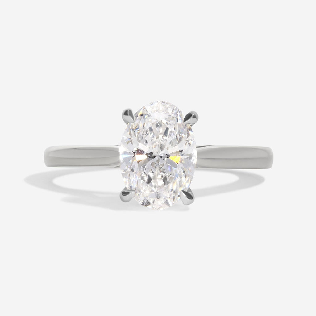 Paris 1.20ct platinum oval solitaire diamond engagement ring Dublin