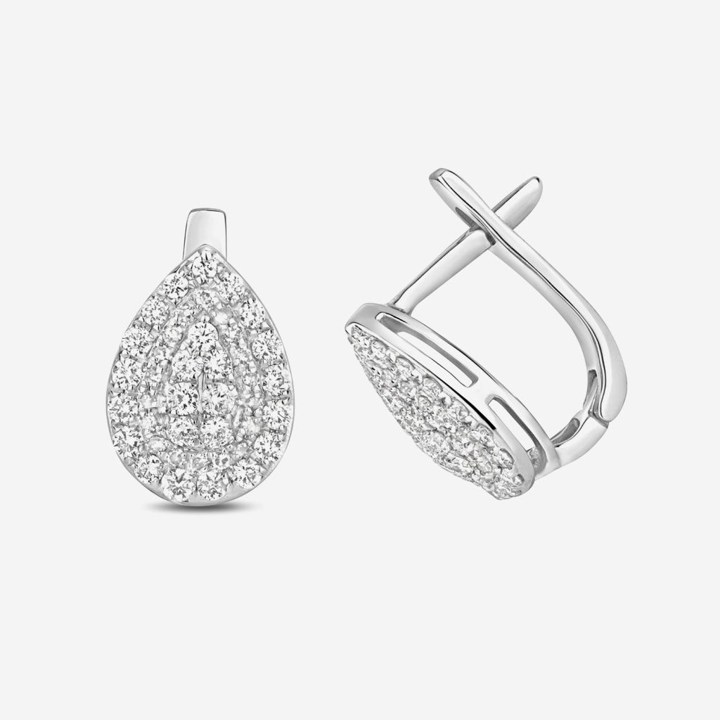 Pear-fect Diamond Earrings - 0.50 CT | 9ct White Gold -