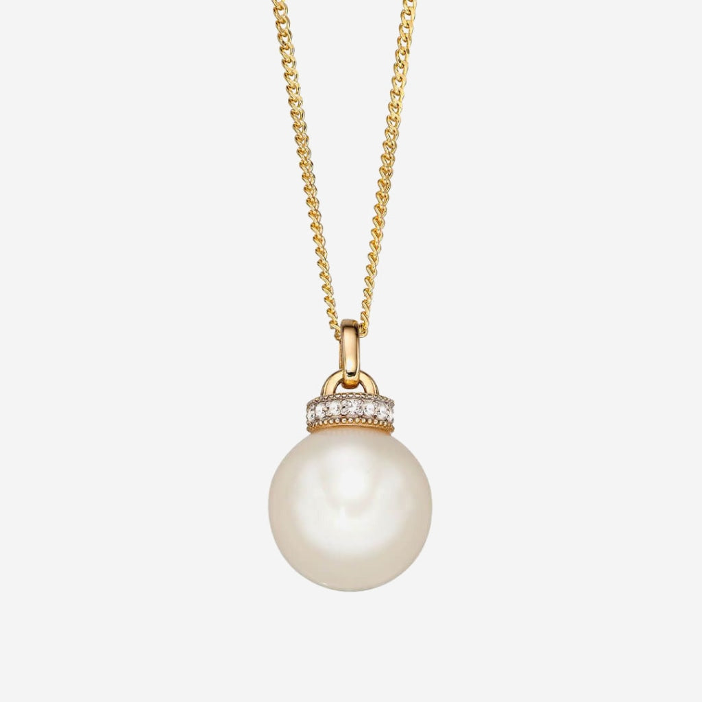 Pearl Crown Necklace | 9ct Gold - Necklace
