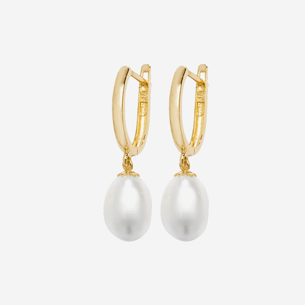 Pearl Drop Earrings | 9ct Gold - Earrings