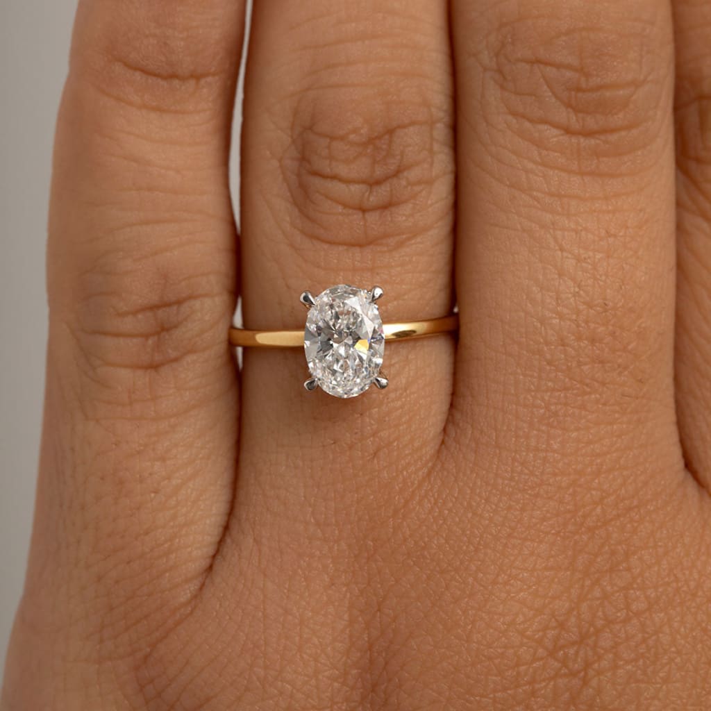 PENNY 1ct | Oval Solitaire Lab Diamond Set in 18ct Gold