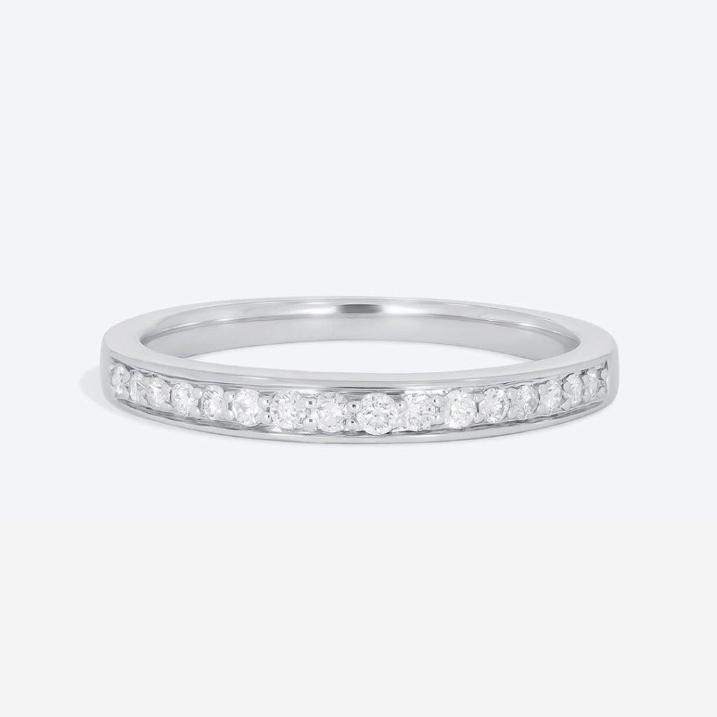 Perla 18ct White Gold | Diamond Wedding Ring - Rings