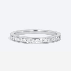 PERLA | Diamond Wedding Ring in 18ct White Gold