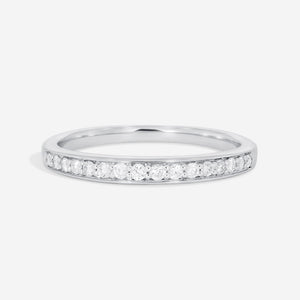 PERLA | Diamond Wedding Ring in 9ct White Gold