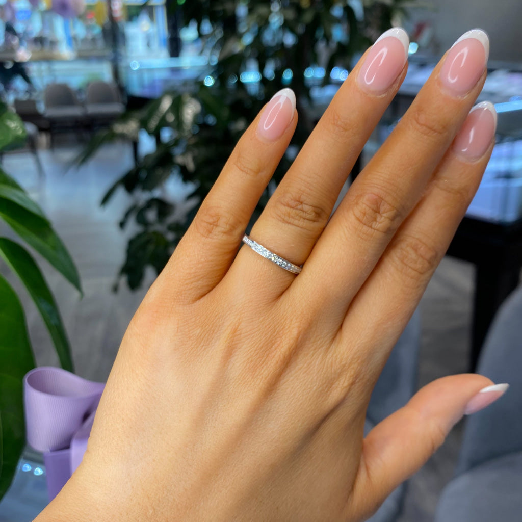 Perla 9ct White Gold | Diamond Wedding Ring - Rings