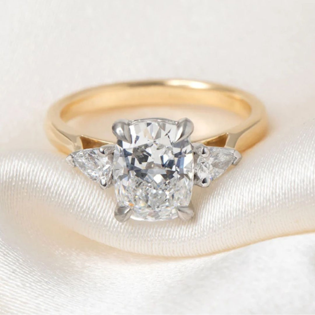 PIPER 2.50ct | Cushion 3-Stone Lab Grown Diamond Engagement