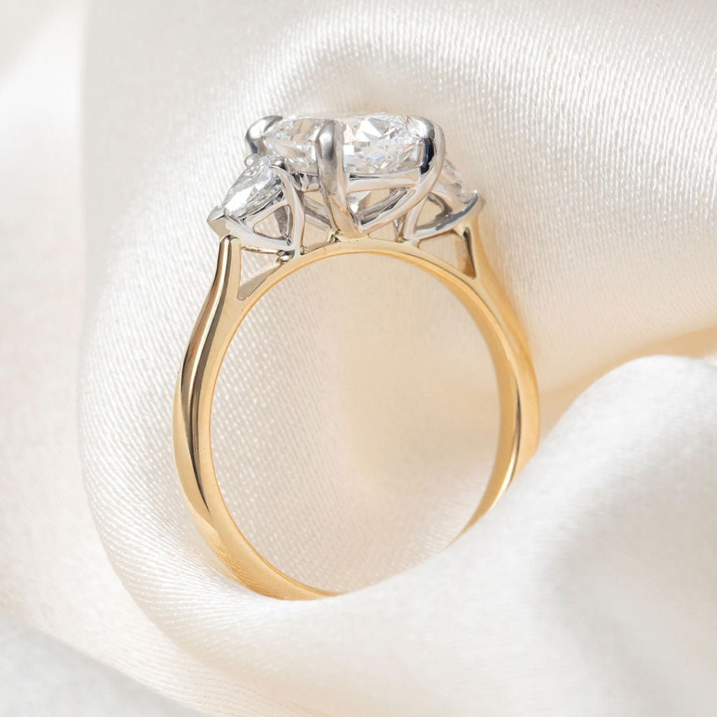 PIPER| Cushion 3-Stone Lab Grown Diamond Engagement Ring