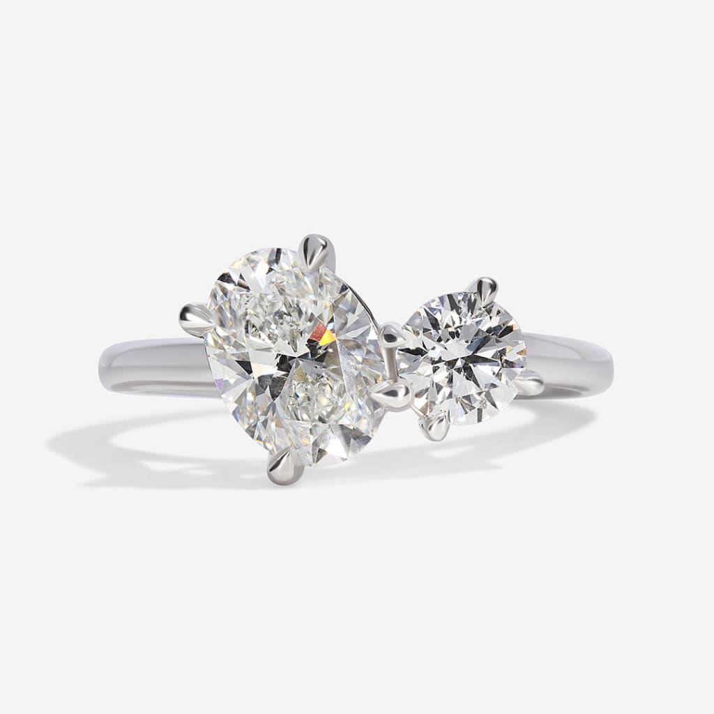 Pirouette Platinum 2ct Lab Grown Engagement Ring