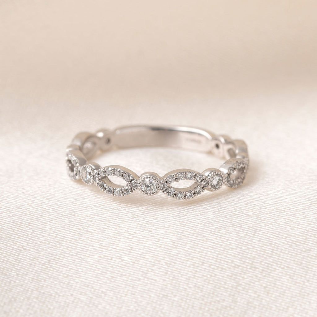PIXIE | Diamond Eternity Ring in 18ct White Gold