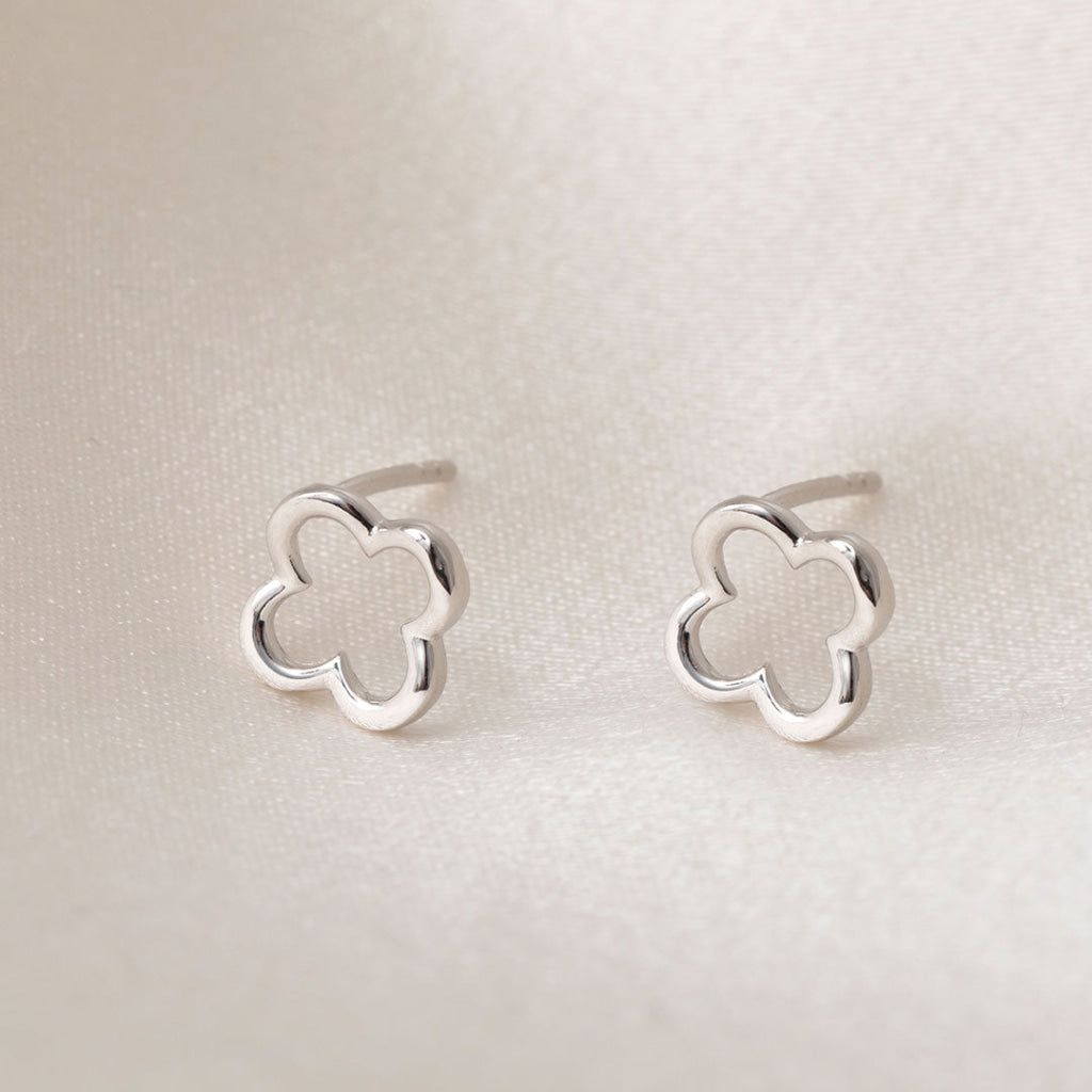 Plain Palace Stud Earrings | Sterling Silver - Earrings