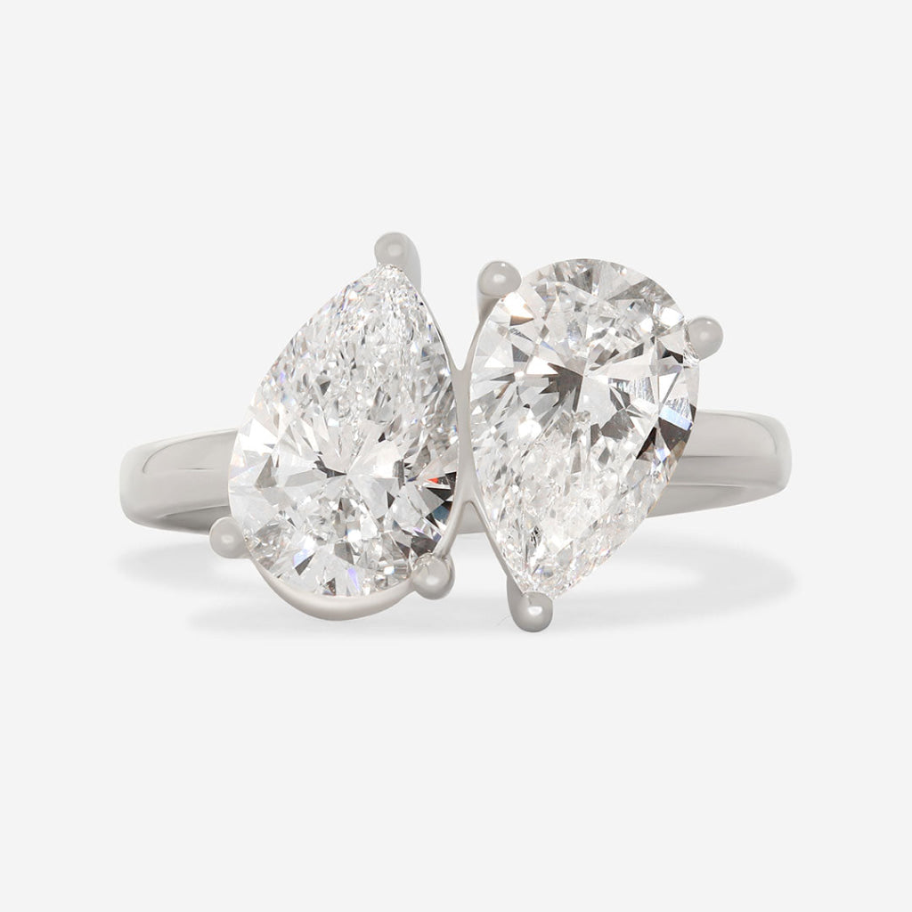 POLLY 3ct | Toi Et Moi Lab Grown Diamond Engagement Ring in Platinum