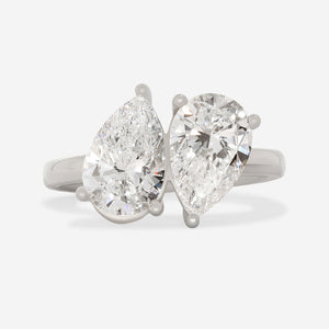 POLLY 3ct | Toi Et Moi Lab Grown Diamond Engagement Ring in Platinum