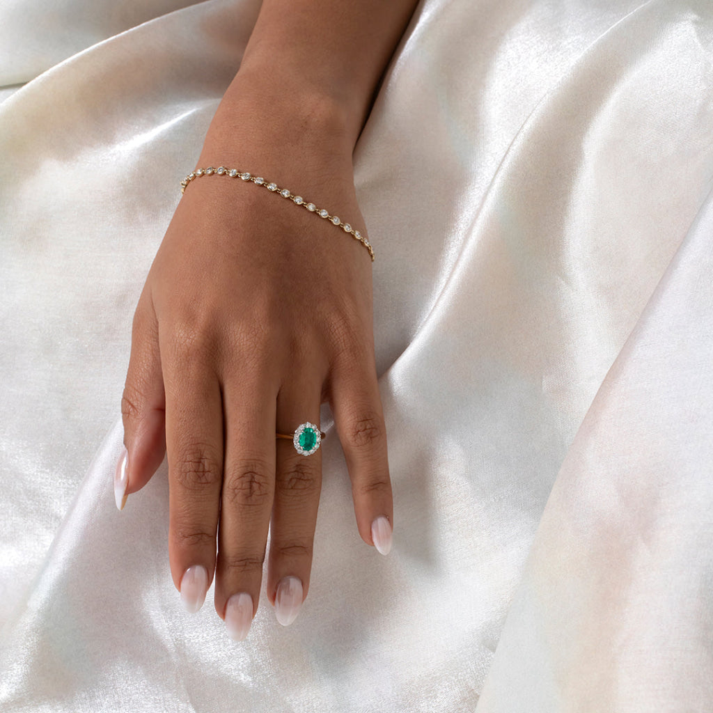 POPPY | Lab Grown Emerald & Diamond Ring - Rings