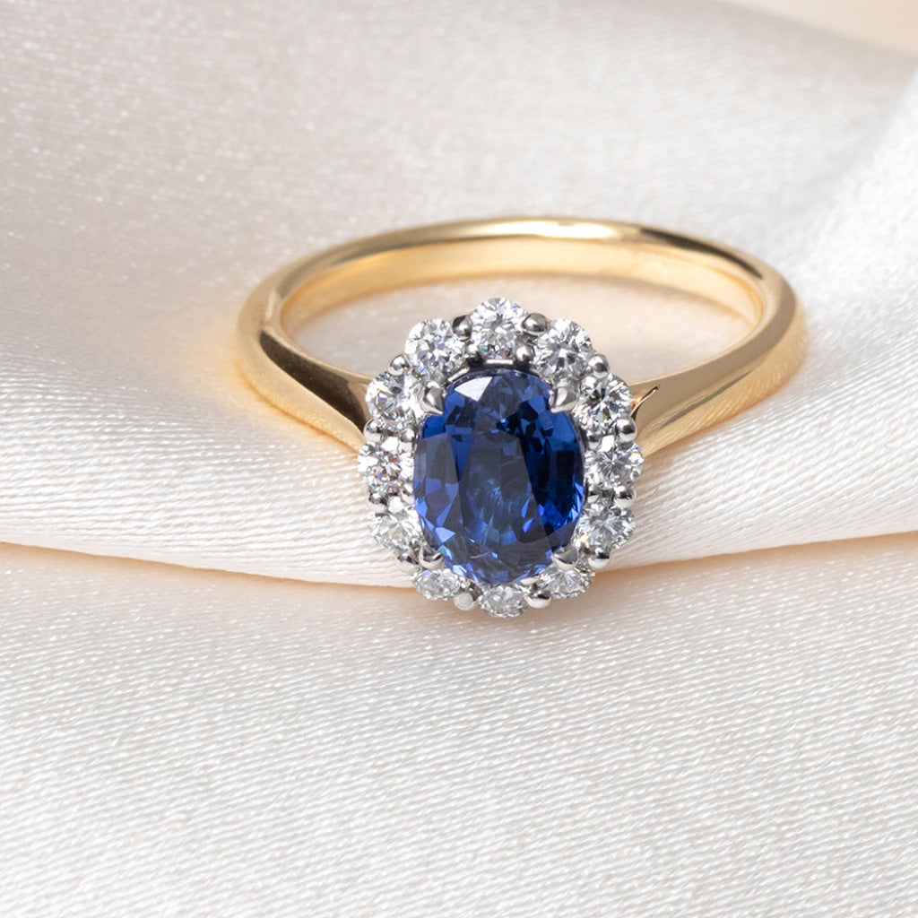POPPY | Lab Grown Sapphire & Diamond Ring - Rings