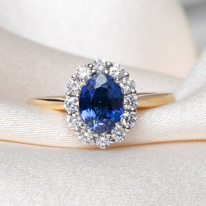 POPPY | Lab Grown Sapphire & Diamond Ring