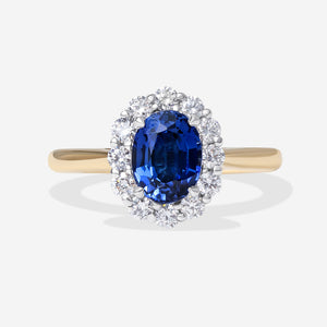 POPPY | Lab Grown Sapphire Diamond Ring in 18ct Gold