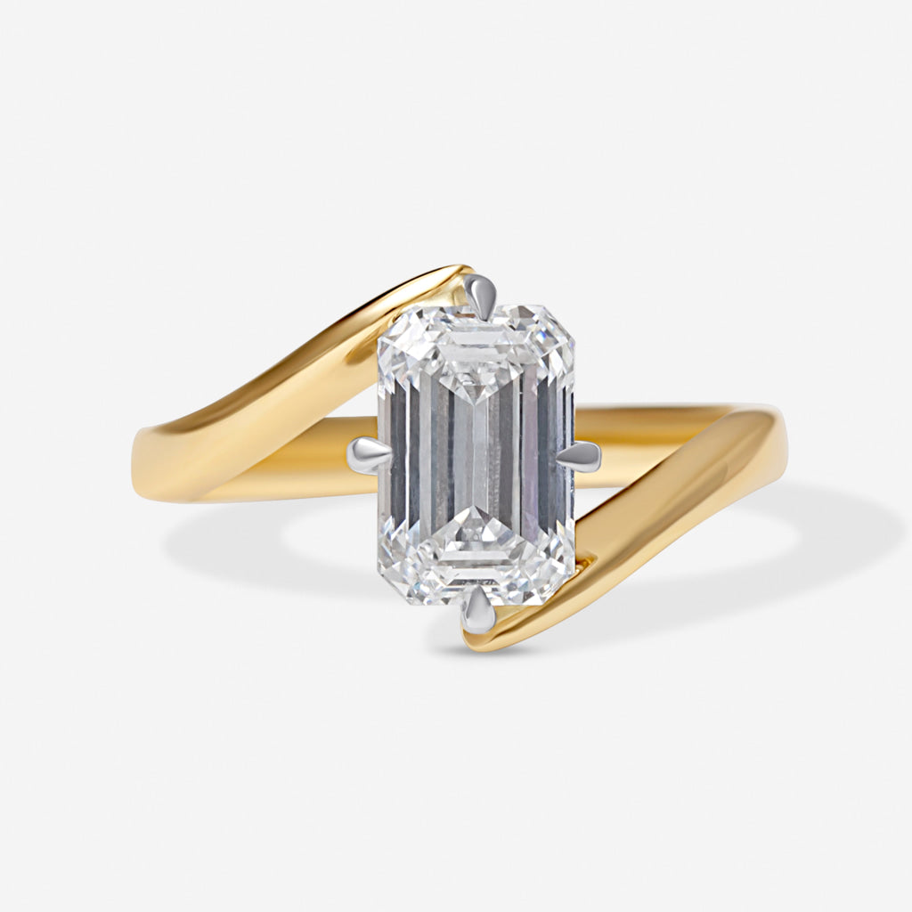 POSIE 2ct | Emerald Cut Lab Grown Diamond Engagement Ring