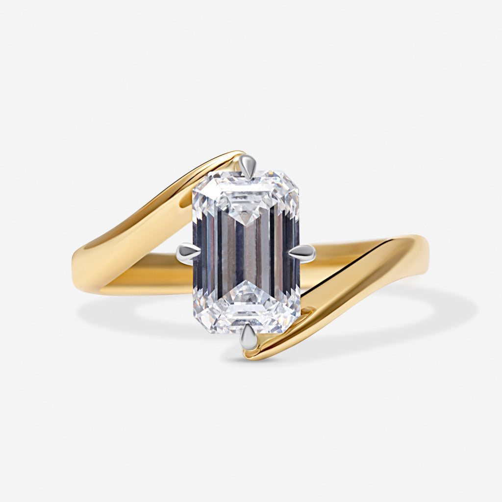 POSIE 2ct | Emerald Cut Lab Grown Diamond Engagement Ring