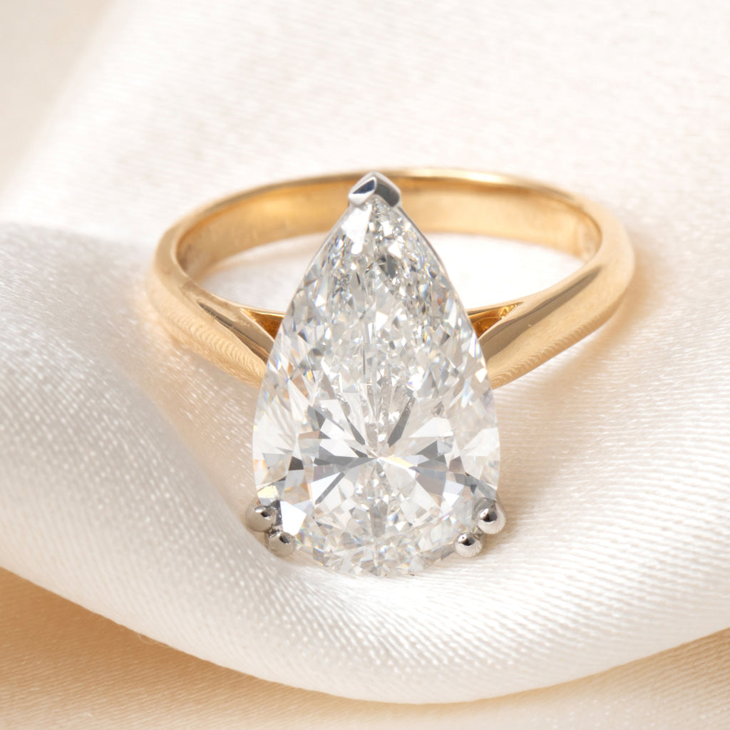 POSITANO 5ct | Pear Solitaire Lab Grown Diamond Engagement