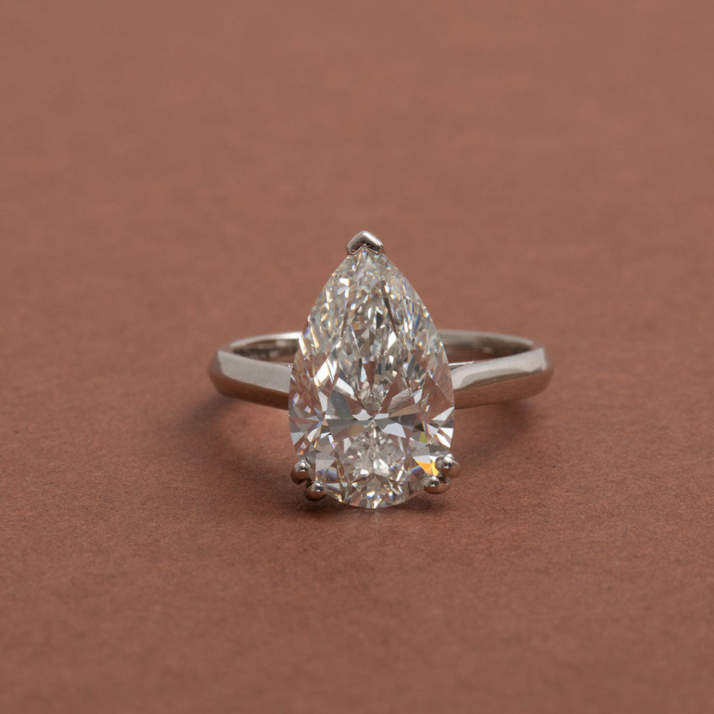 POSITANO | Pear Cut Solitaire Lab Diamond Set in Platinum