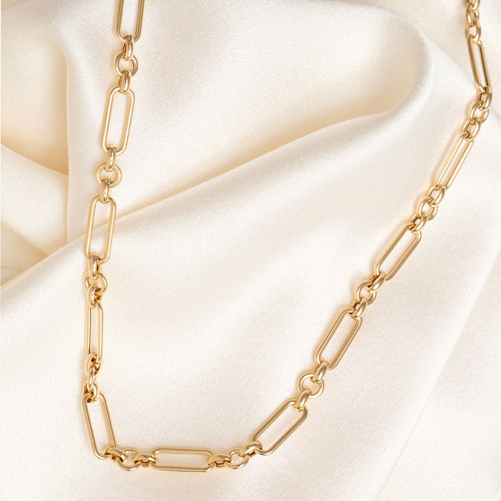 oval paperclip necklace 