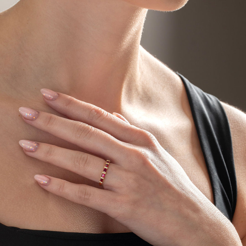 PRISM | Ruby & Diamond Ring - Rings